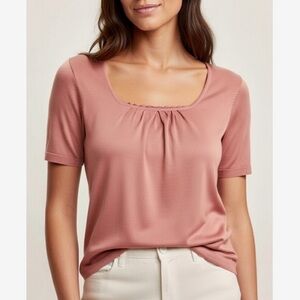 NINE & CO. by Nine West Short Sleeve Lightweight Sweater